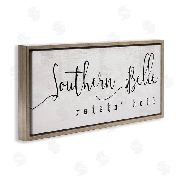 Stupell Industries Stupell Studio | Southern Belle Raisin' Hell Phrase Charming Humor