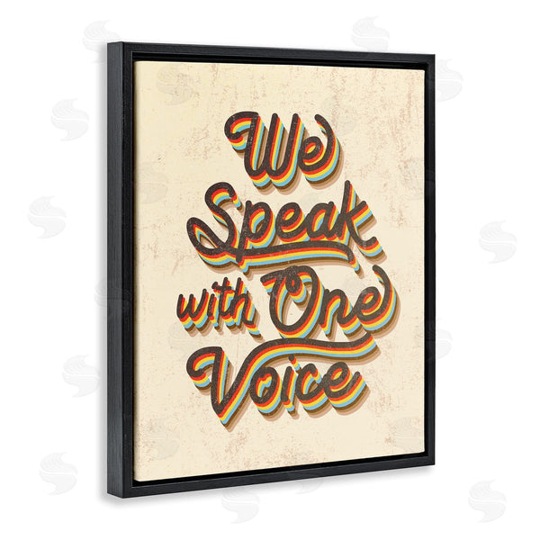 Stupell Industries Stupell Studio | Speak With One Voice Script Typography