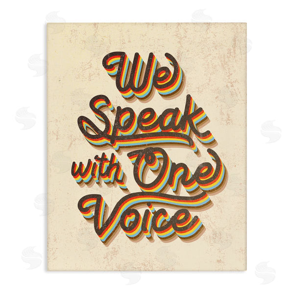 stupell industries Stupell Studio | Speak with One Voice Script Typography