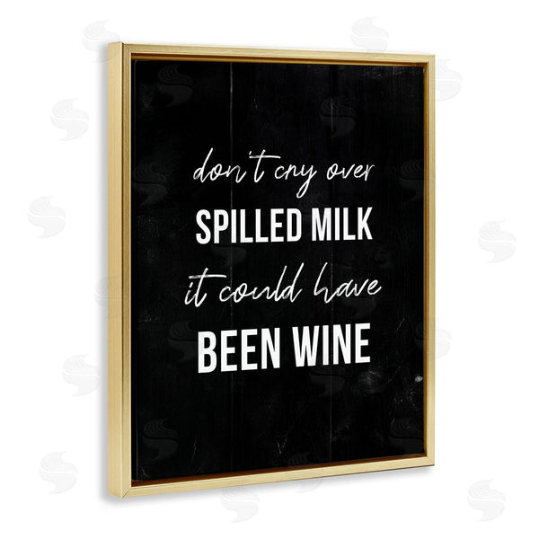 Stupell Industries Stupell Studio | Spilled Milk Or Wine Humor