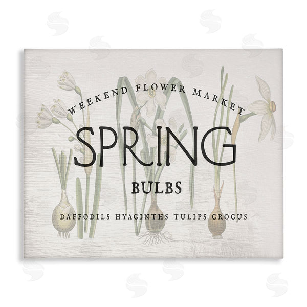 stupell industries Stupell Studio | Spring Weekend Flower Market Advertisement Vintage Bulbs Wall Art