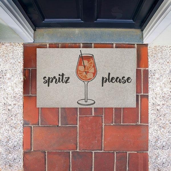 Stupell Industries Stupell Studio | Spritz Please Kitchen Faux Sisal Door Mat