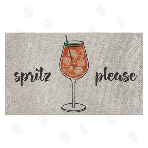 stupell industries Stupell Studio | Spritz Please Kitchen Faux Sisal Door Mat