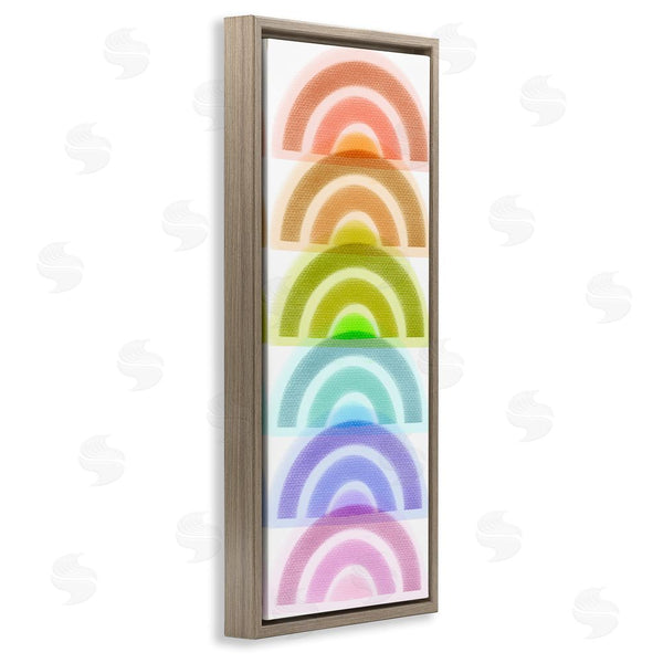 Stupell Industries Stupell Studio | Stack Of Rainbows Kids Bold Playful Arches Wall Art