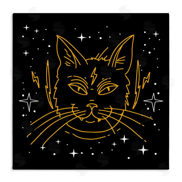 stupell industries Stupell Studio | Starry Cat Lightning Bolt Wall Art