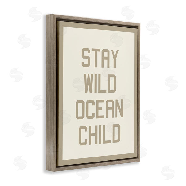 Stupell Industries Stupell Studio | Stay Wild Ocean Child Wall Art