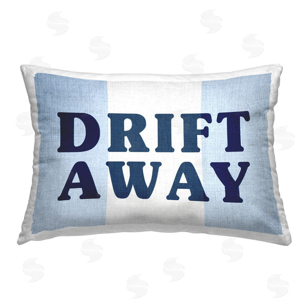 stupell industries Stupell Studio | Striped Drift Away Phrase Printed Throw Pillow