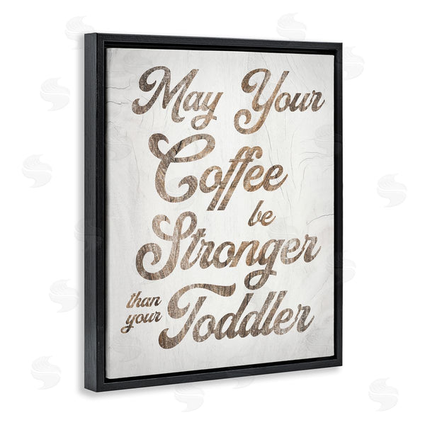 Stupell Industries Stupell Studio | Strong Coffee Vintage Grain Pattern Kitchen Typography Wall Art