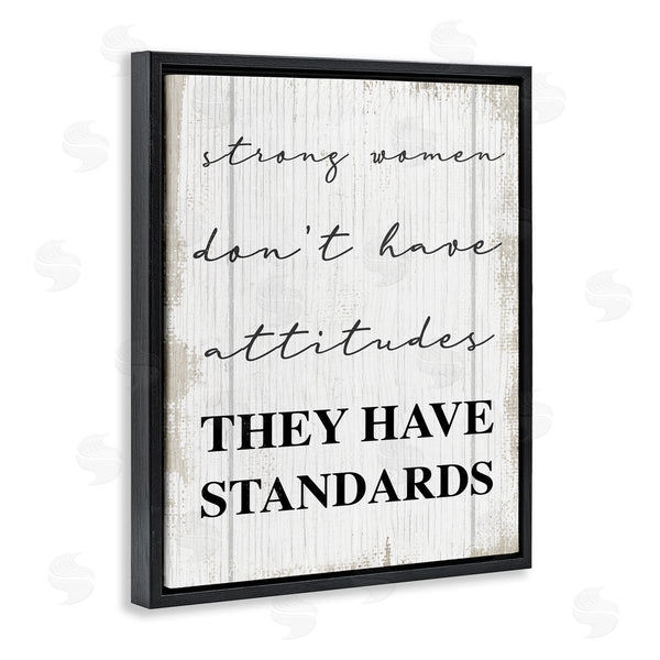 Stupell Industries Stupell Studio | Strong Women Have Standards Rustic