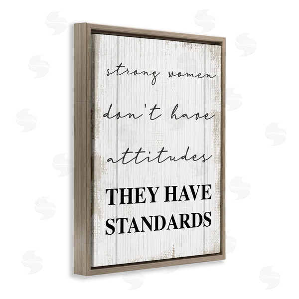 Stupell Industries Stupell Studio | Strong Women Have Standards Rustic