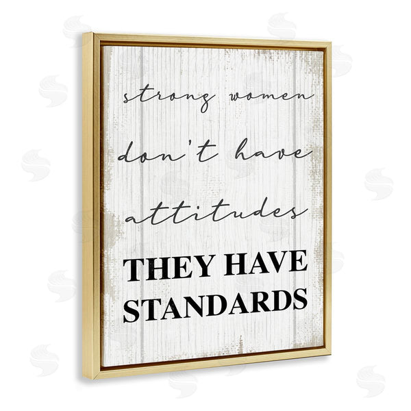 Stupell Industries Stupell Studio | Strong Women Have Standards Rustic