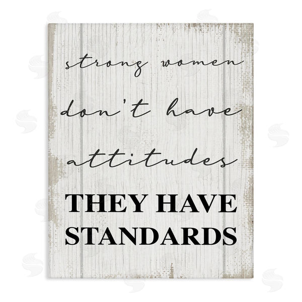 Stupell Industries Stupell Studio | Strong Women Have Standards Rustic
