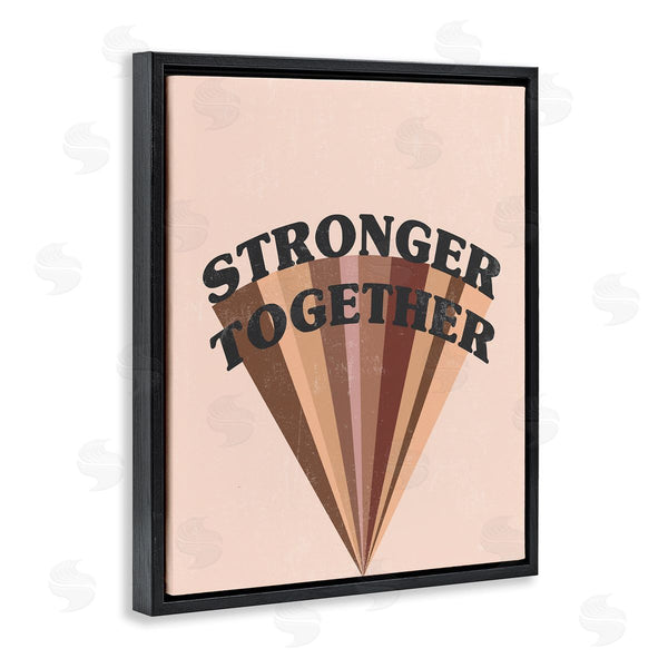 Stupell Industries Stupell Studio | Stronger Together Skin Tone Rainbow