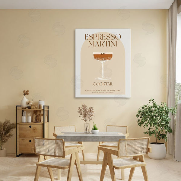 Stupell Industries Stupell Studio | Stylish Retro Espresso Martini Wall Art