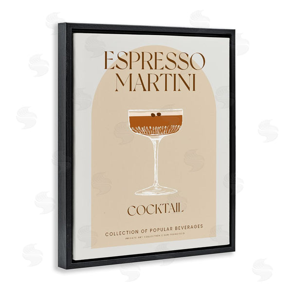 Stupell Industries Stupell Studio | Stylish Retro Espresso Martini Wall Art