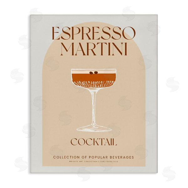stupell industries Stupell Studio | Stylish Retro Espresso Martini Wall Art