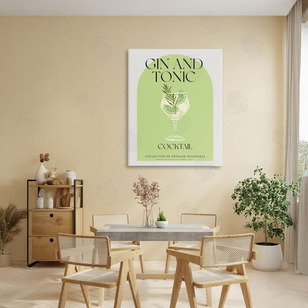 Stupell Industries Stupell Studio | Stylish Retro Gin & Tonic Wall Art