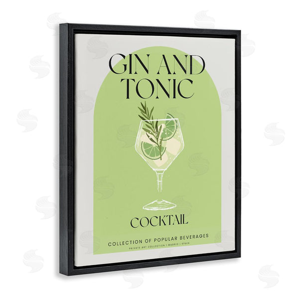 Stupell Industries Stupell Studio | Stylish Retro Gin & Tonic Wall Art