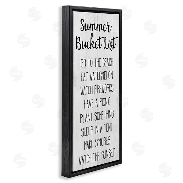 Stupell Industries Stupell Studio | Summer Bucket List Casual Sign Wall Art