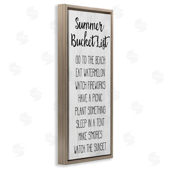 Stupell Industries Stupell Studio | Summer Bucket List Casual Sign Wall Art