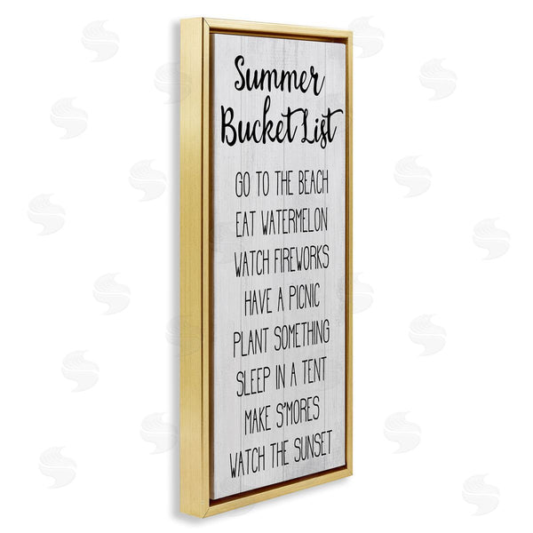 Stupell Industries Stupell Studio | Summer Bucket List Casual Sign Wall Art