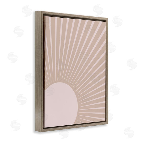Stupell Industries Stupell Studio | Sun Rise Horizon Light Rays Neutral Beige Wall Art