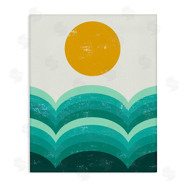 stupell industries Stupell Studio | Sun Rising over Green Hills Abstract Geometric Arches Wall Art