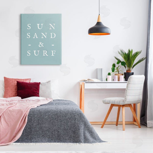 Stupell Industries Stupell Studio | Sun Sand & Surf Phrase Wall Art
