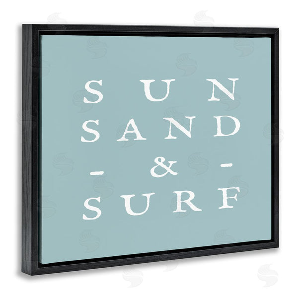 Stupell Industries Stupell Studio | Sun Sand & Surf Phrase Wall Art
