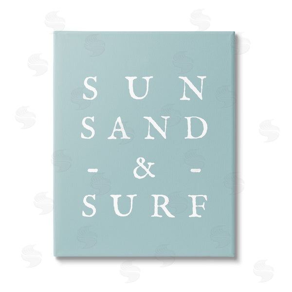 stupell industries Stupell Studio | Sun Sand & Surf Phrase Wall Art