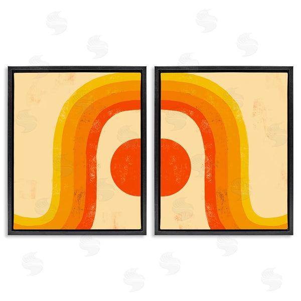 Stupell Industries Stupell Studio | Sun Setting Under Warm Tone Rainbow