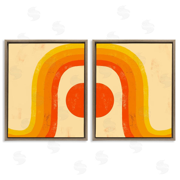 Stupell Industries Stupell Studio | Sun Setting Under Warm Tone Rainbow