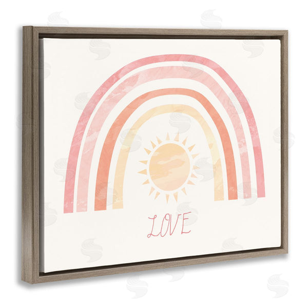 Stupell Industries Stupell Studio | Sunshine Rainbow With Love Text