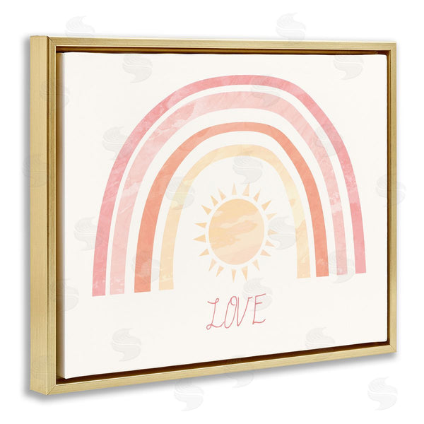 Stupell Industries Stupell Studio | Sunshine Rainbow With Love Text