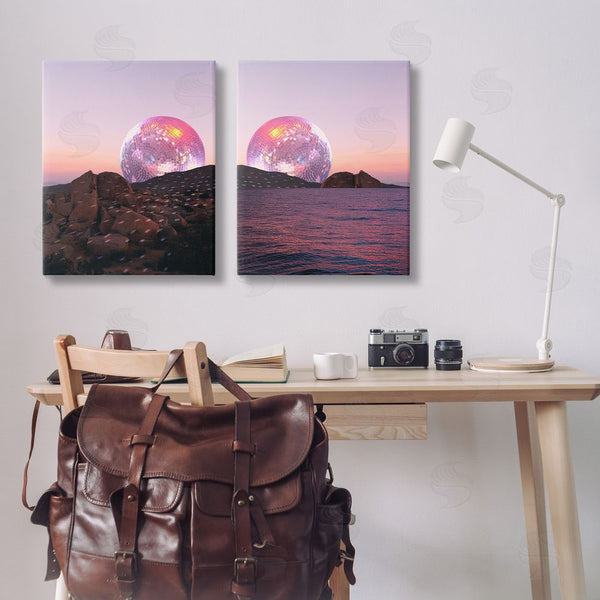 Stupell Industries Stupell Studio | Surreal Disco Ball Landscape Wall Art