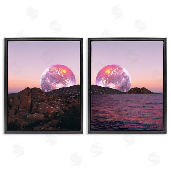 Stupell Industries Stupell Studio | Surreal Disco Ball Landscape Wall Art