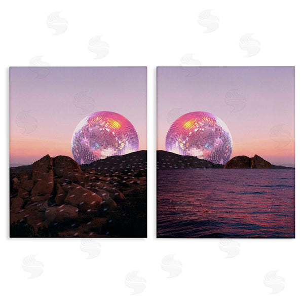 stupell industries Stupell Studio | Surreal Disco Ball Landscape Wall Art