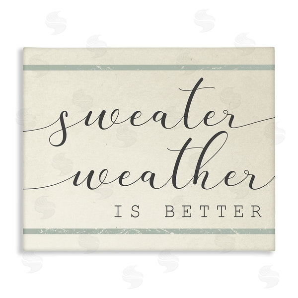 stupell industries Stupell Studio | Sweater Weather is Better Bistro Stripe