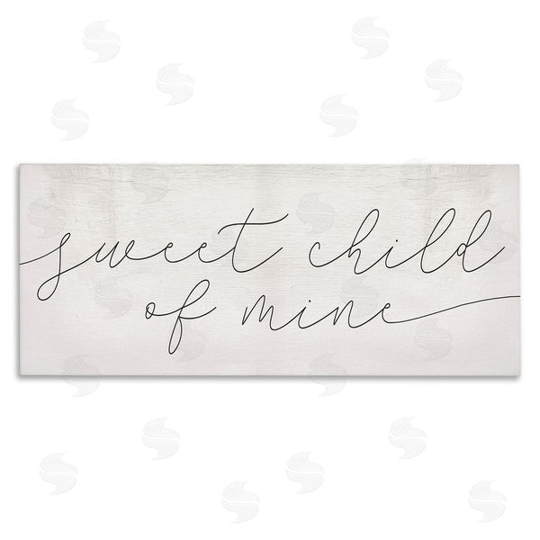 stupell industries Stupell Studio | Sweet Child of Mine Phrase Cozy Family Typography Wall Art