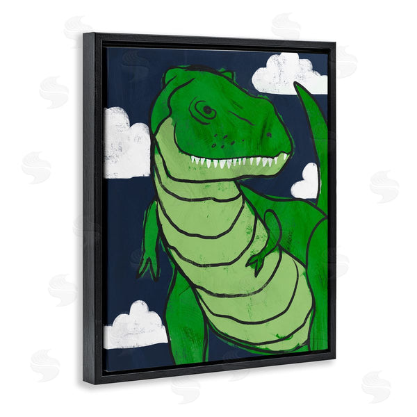 Stupell Industries Stupell Studio | T-Rex Dinosaur Over Blue Sky