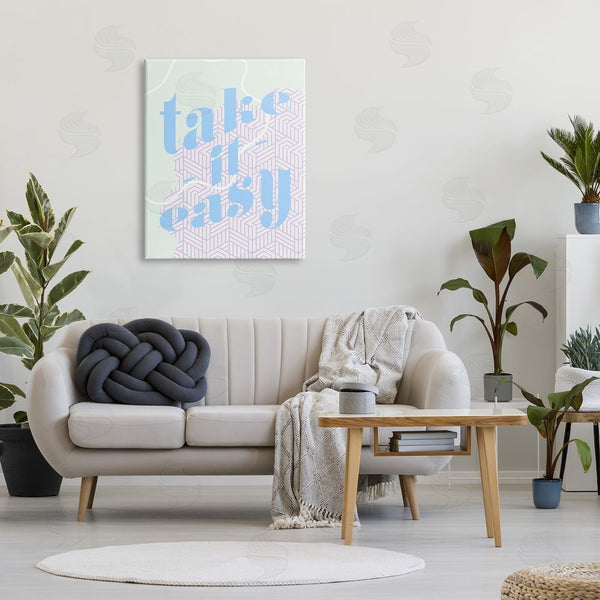 Stupell Industries Stupell Studio | Take It Easy Pastel Geometric Wall Art