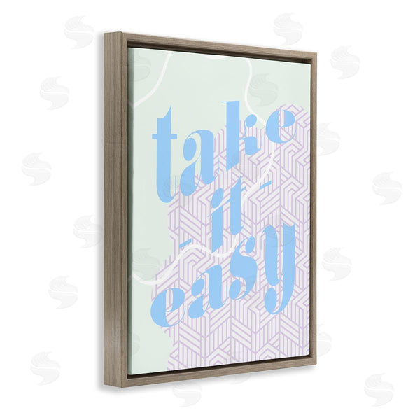 Stupell Industries Stupell Studio | Take It Easy Pastel Geometric Wall Art