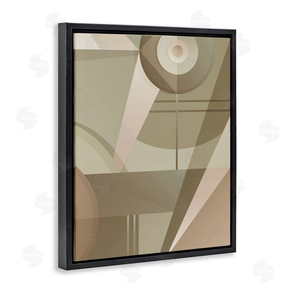 Stupell Industries Stupell Studio | Tan Geometric Abstract Wall Art
