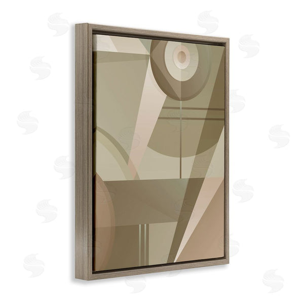 Stupell Industries Stupell Studio | Tan Geometric Abstract Wall Art