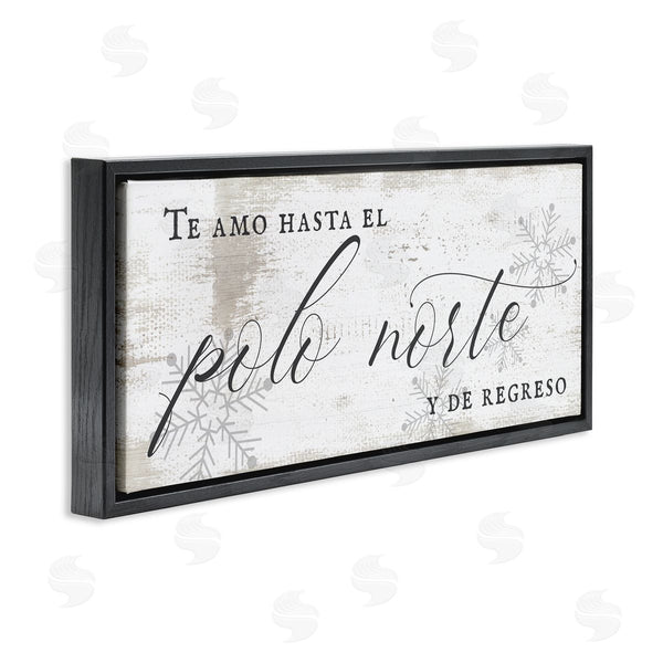Stupell Industries Stupell Studio | Te Amo Hasta El Polo Norte Wall Art