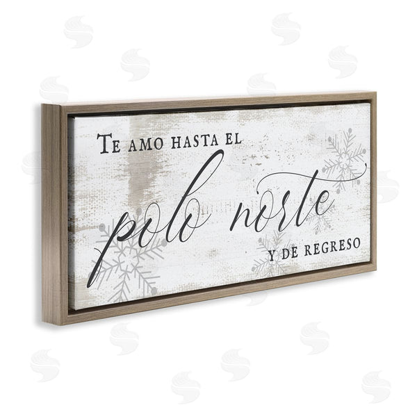Stupell Industries Stupell Studio | Te Amo Hasta El Polo Norte Wall Art