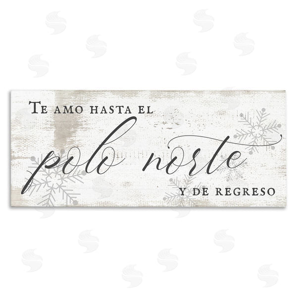 stupell industries Stupell Studio | Te Amo Hasta el Polo Norte Wall Art