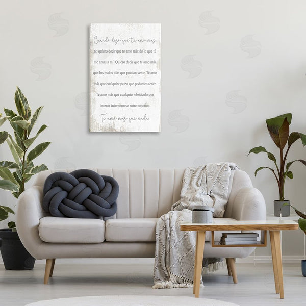 Stupell Industries Stupell Studio | Te Amo Más Que Nada Wall Art