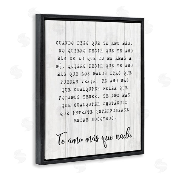 Stupell Industries Stupell Studio | Te Amo Sin Límites Wall Art