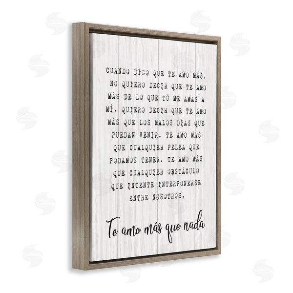 Stupell Industries Stupell Studio | Te Amo Sin Límites Wall Art